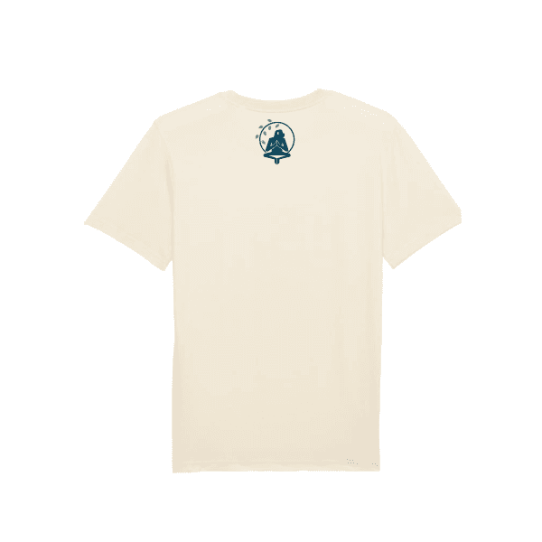 Vista trasera de la Camiseta Future Green en color crudo con logo Flow Mico en la parte superior de la espalda